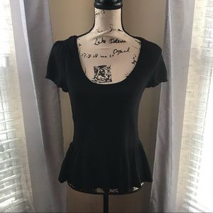 Black Peplum Sweater